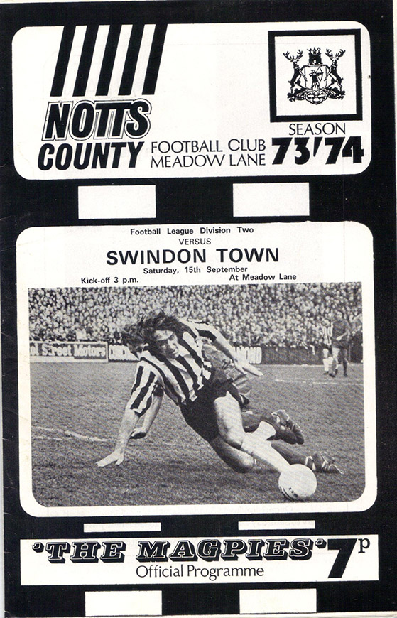 <b>Saturday, September 15, 1973</b><br />vs. Notts County (Away)